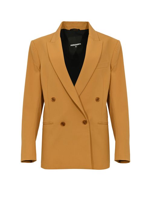 Blazer ESSENTIAL oversize doppiopetto in gabardina di misto viscosa Patrizia Pepe | 2S1543 A498B847